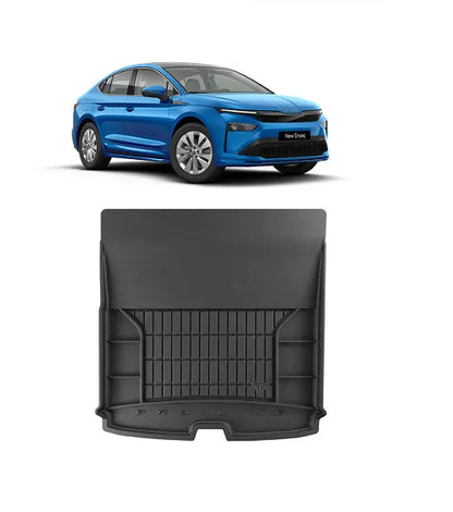 Covoraș portbagaj din cauciuc pentru Skoda Enyaq 2020-2023, ProLine 3D/poziția superioară a portbagajului