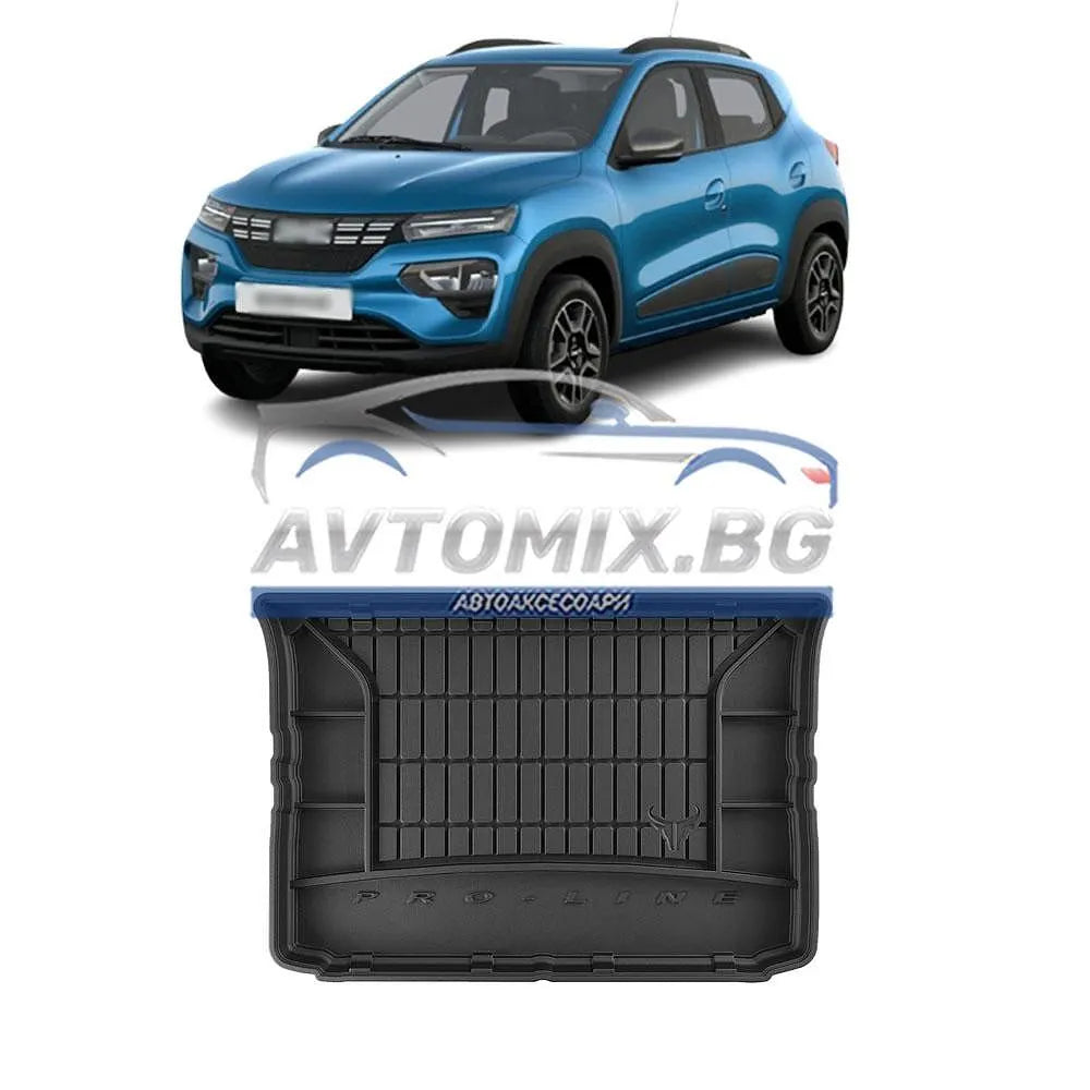 Гумена стелка за багажник Dacia Spring след 2020 г., ProLine 3D