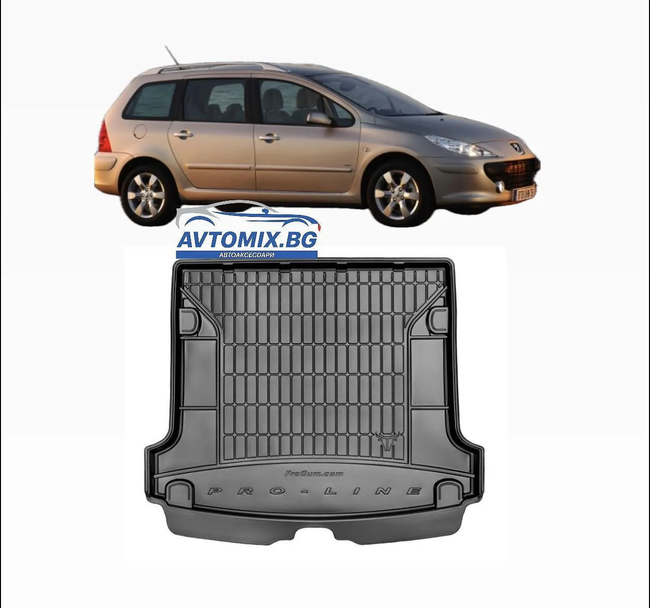 Гумена стелка за багажник Peugeot 307 от 2001-2008г., ProLine 3D / Комби