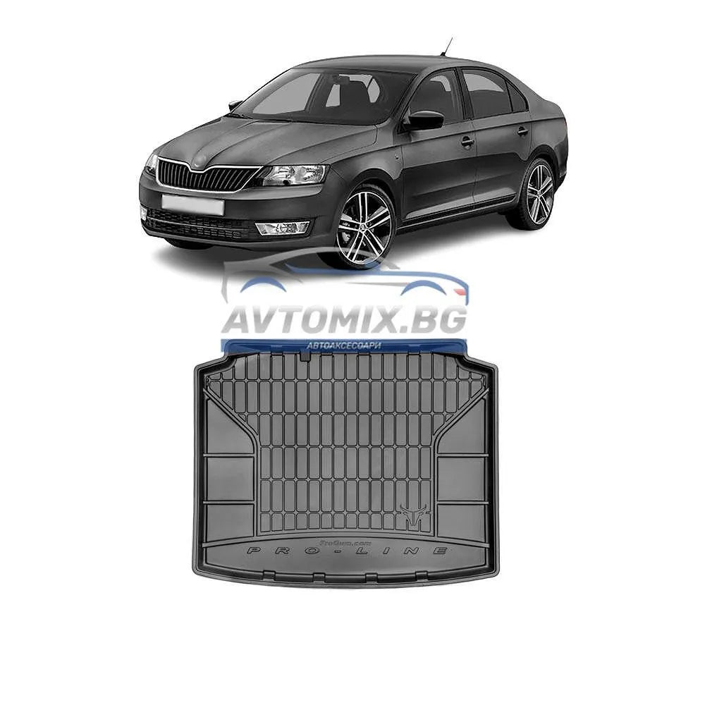 Rubber Trunk Mat Skoda Rapid Hatchback 2012-2022, ProLine 3D