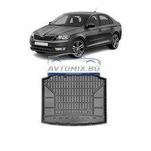 Гумена стелка за багажник Skoda Rapid хечбек 2012-2022 г., ProLine 3D