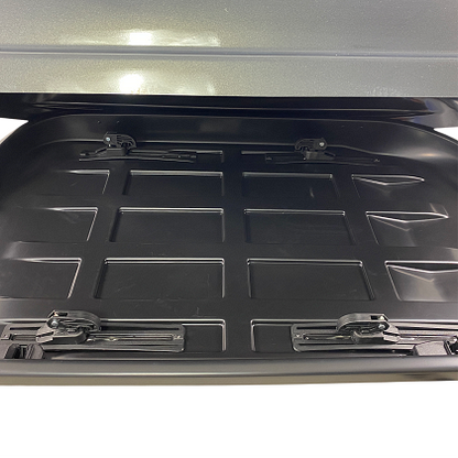 Автобокс Junior Altro 140x90x38cm с 70 mm, с едностранно отваряне с ключ, 370 литра - Сив антрацид гланц