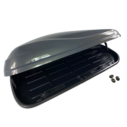 Автобокс Junior Altro 185x80x41cm с 70 mm, с двустранно отваряне с ключ, 460 литра - тъмносив гланц