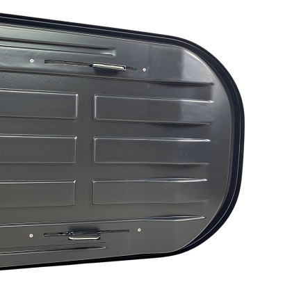 Автобокс Junior Altro 185x80x41cm с 70 mm, с двустранно отваряне с ключ, 460 литра - тъмносив гланц