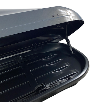 Автобокс Junior Altro 185x80x41cm с 70 mm, с двустранно отваряне с ключ, 460 литра - тъмносив гланц