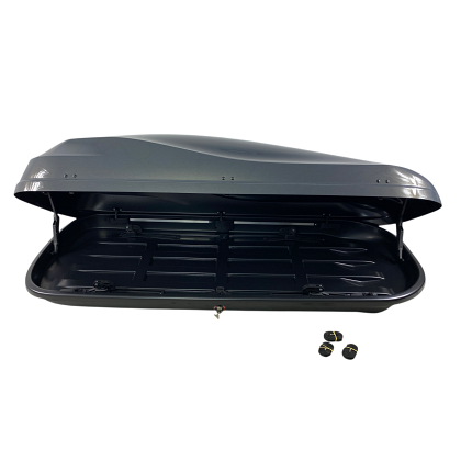 Автобокс Junior Altro 185x80x41cm с 70 mm, с двустранно отваряне с ключ, 460 литра - тъмносив гланц