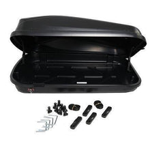 Автобокс Junior Easy 132x78x36cm с 85 mm , с ключ, 320 литра - черен гланц