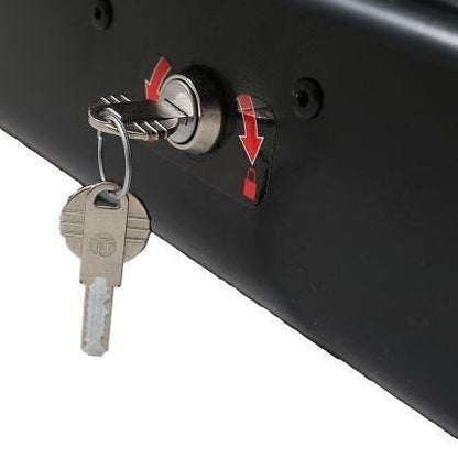 Автобокс Junior Easy 180x78x40cm с 85 mm , с ключ, 430 литра - черен гланц