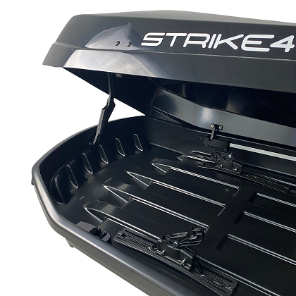 Автобокс Junior Strike 199x84x35cm с 85 mm ,с двустранно отваряне с ключ, 440 литра - черен гланц