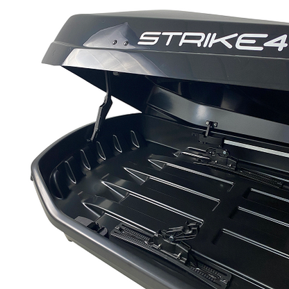 Автобокс Junior Strike 199x84x35cm с 85 mm ,с двустранно отваряне с ключ, 440 литра - черен гланц