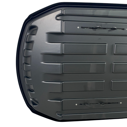 Автобокс Junior Strike 199x84x35cm с 85 mm ,с двустранно отваряне с ключ, 440 литра - черен гланц