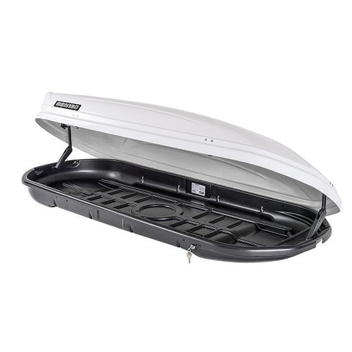 Menabo Mania 400L Roof Box (white metallic)