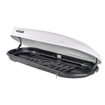 Menabo Mania 400L Roof Box (white metallic)