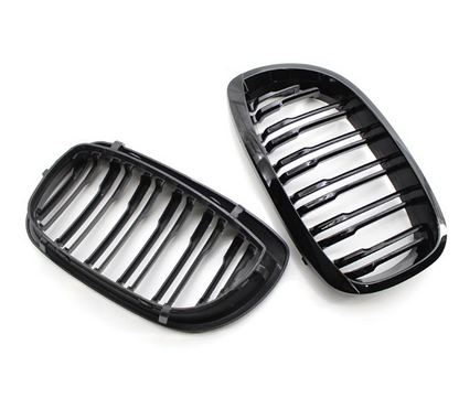 BMW E46 Facelift 2002-2005 Gloss Black Kidney Grilles