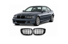BMW E46 Facelift 2002-2005 Gloss Black Kidney Grilles