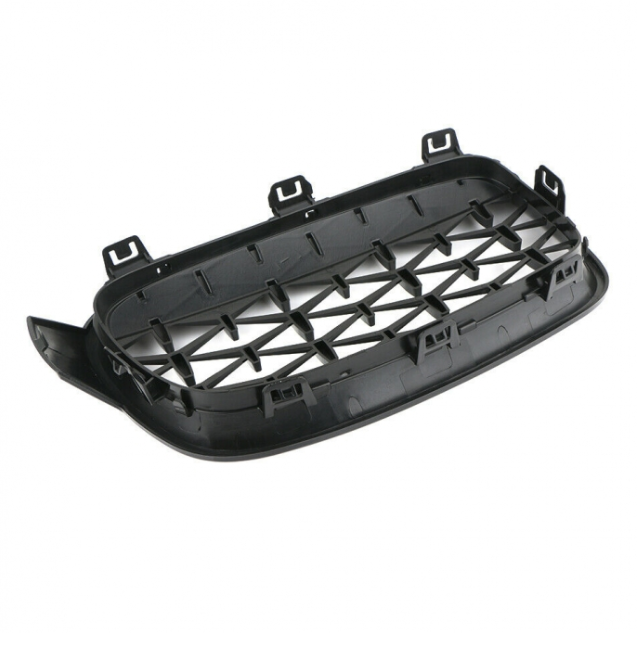 Grilă (rinichi) pentru BMW Seria 3 2012-2018 F30 F31 Diamond Style Negru Lucios