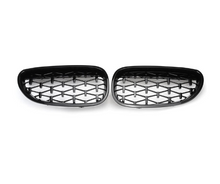 Kidney Grilles for BMW 5 Series E60 / E61 from 2003-2010 1 Diamond Style Gloss Black