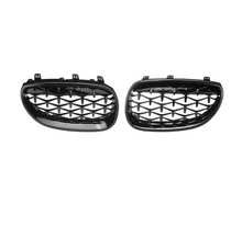 Kidney Grilles for BMW 5 Series E60 / E61 from 2003-2010 1 Diamond Style Gloss Black