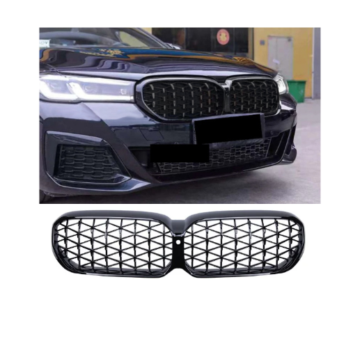 Бъбреци за BMW 5-та серия G30 G38 525i 530i 540i от 2020+ Facelift Фейслифт LCI Diamond Style Черен Гланц