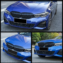 Kidney Grilles for BMW 3 Series G20, G21, G28 Diamond Style Gloss Black
