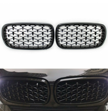 Kidney Grilles for BMW X5 E70 / X6 E71 2007-2013 Diamond Style gloss black