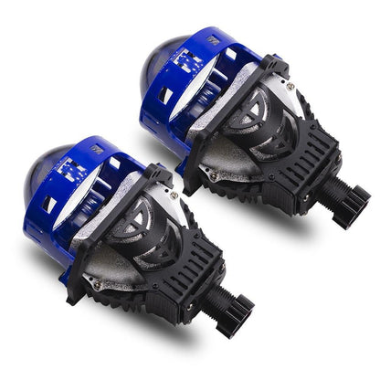 Bi-LED лупи за вграждане 24V 3.0 инча 65W, 6+3 чипа,  за дълги и къси светлини,  6000К