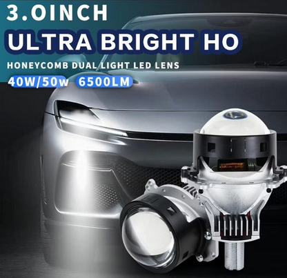 Bi-LED лупи за вграждане във фарове с къси и дълги светлини 3"инча 90W 6500lm 12V