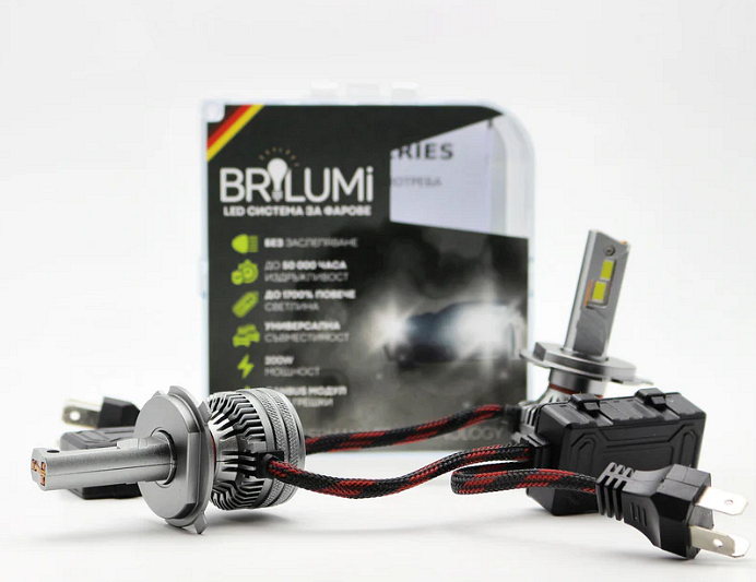 Bi-LED система за фарове H4 - BRILUMI ZENITH - 200W - CANBUS 6000K