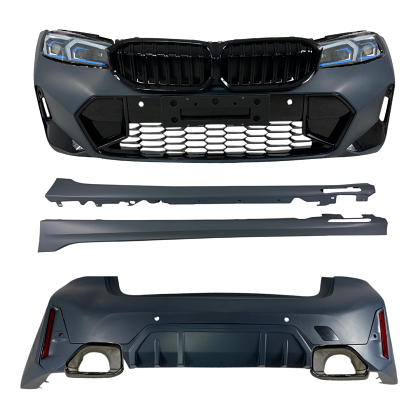 Боди кит М пакет за BMW G20 (2019-2021) - M-Tech дизайн конверсия към G20 facelift LCI Design (2022+)