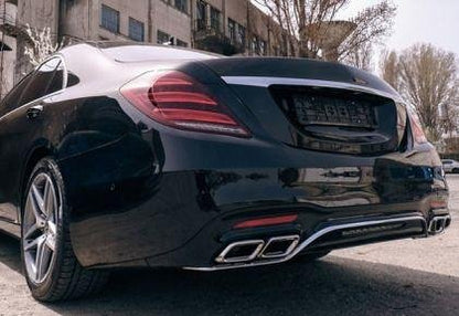 Боди Кит пакет за Mercedes W222 S-Class 2013-2020 - AMG S63 design пакет с накрайници