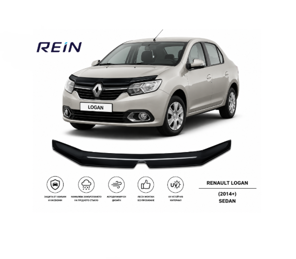 Дефлектор за преден капак за RENAULT LOGAN (2014+) Sedan