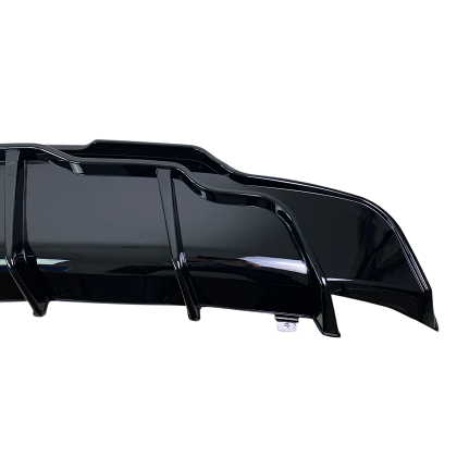Difuzor bară spate pentru Tesla Model 3 (2017-2022) - negru lucios