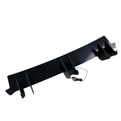 Difuzor bară spate pentru Volkswagen Golf 8 GTI Blade cu reflector - negru lucios