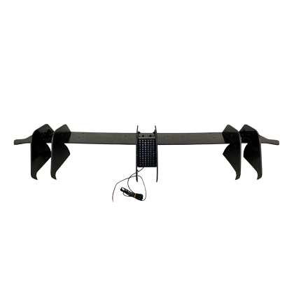 Difuzor bară spate pentru Volkswagen Golf 8 GTI Blade cu reflector - negru lucios