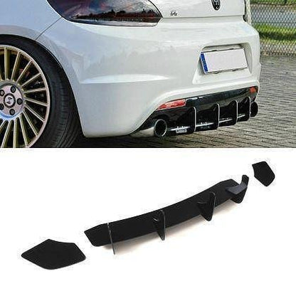 Дифузер за задна броня за Volkswagen Scirocco (2008-2014) Blade - черен гланц