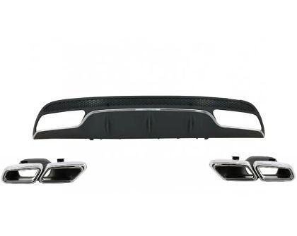 Difuzor pentru Mercedes C-Class W205 (2014+) - AMG look cu set de ornamente evacuare