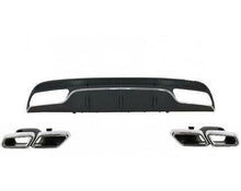 Difuzor pentru Mercedes C-Class W205 (2014+) - AMG look cu set de ornamente evacuare