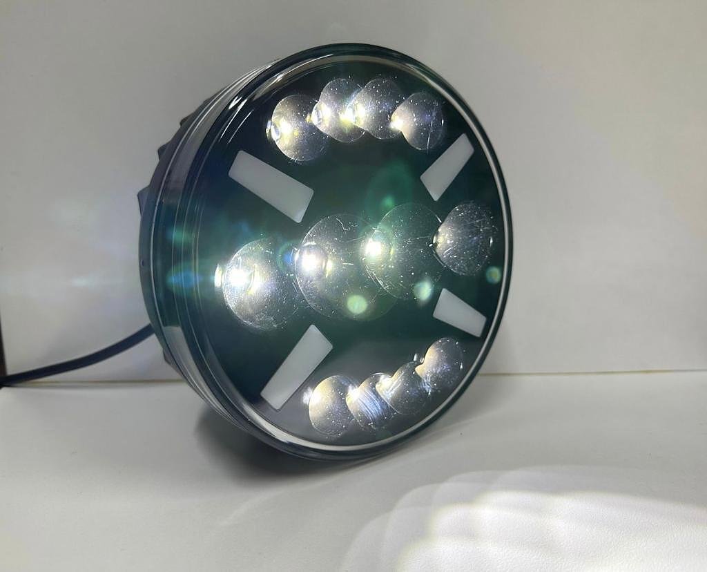 LED ФАР 12 диода + DRL 12-24V