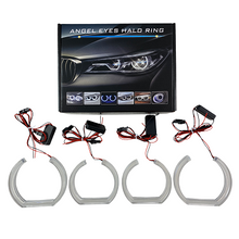 Inel angel eyes cu LED pentru BMW E90 - U-Design Crystal alb