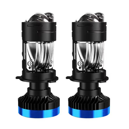 LED крушки H4 с лупи за фар 70W