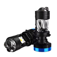 Becuri LED H4 cu lentile de proiector 70W