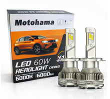LED крушки H4 Motohama 60W