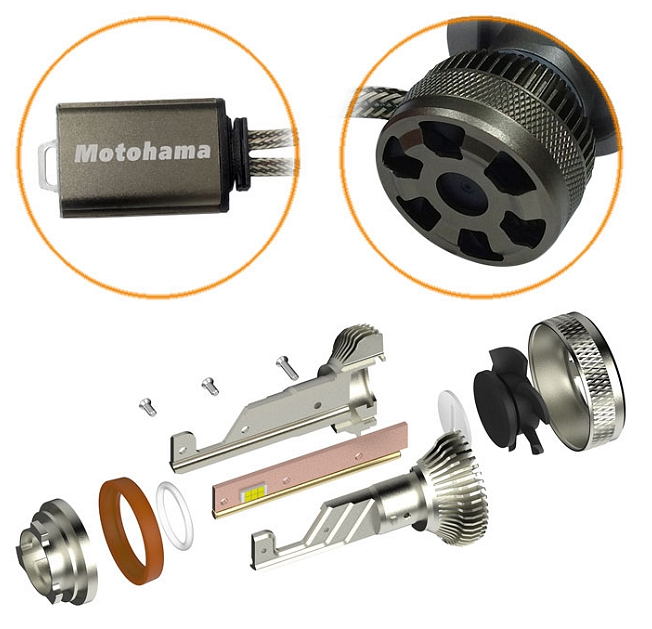 LED крушки HB3 Motohama 60W