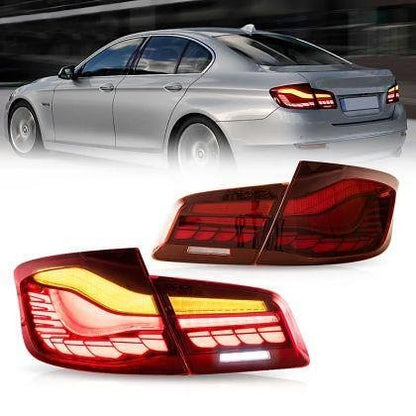 Диодни стопове за BMW F10 sedan (2011-2017) CS M5 look - червени