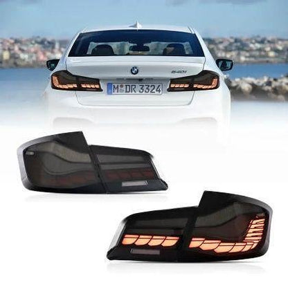 Диодни стопове за BMW F10 sedan (2011-2017) CS M5 look - опушени