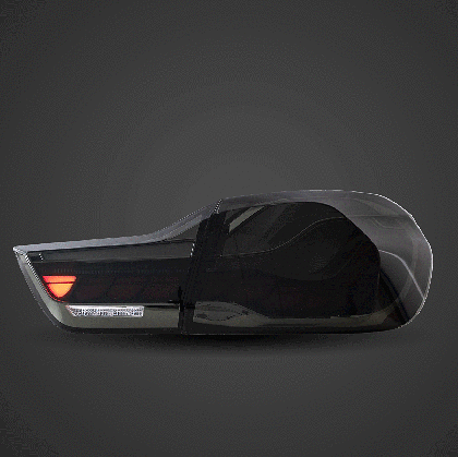Диодни стопове за BMW F32 / F33 / F36 / F82 / F83 (2014-2020) GTS look с бягащ мигач - опушени