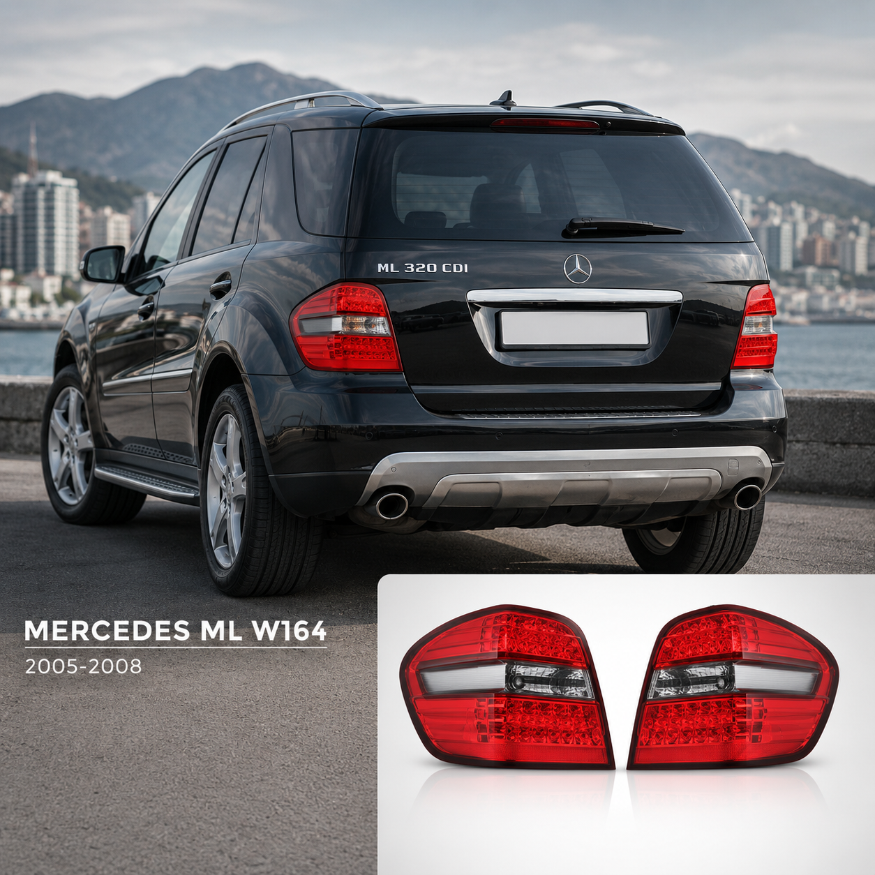 Диодни стопове за Mercedes ML W164 (2005-2008)