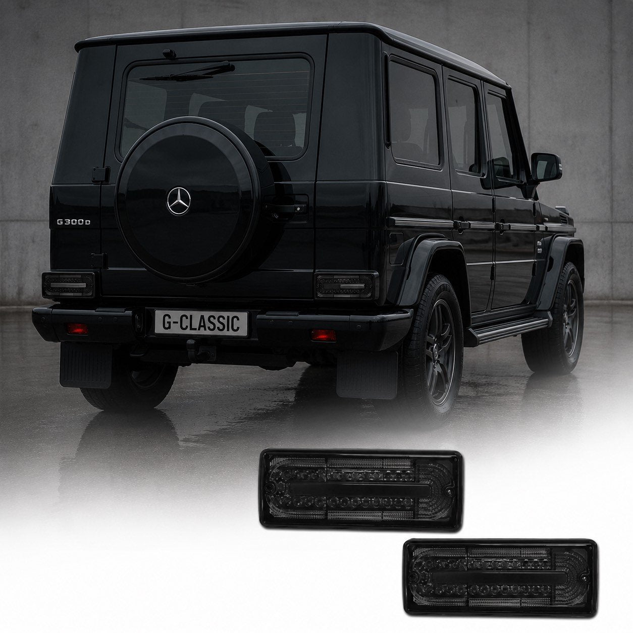 Диодни стопове за Mercedes W461/W463 G-CLASS (1990-2012) - опушени