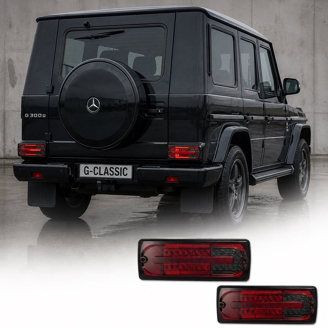 Диодни стопове за Mercedes W461/W463 G-CLASS (1990-2012) - с опушен мигач