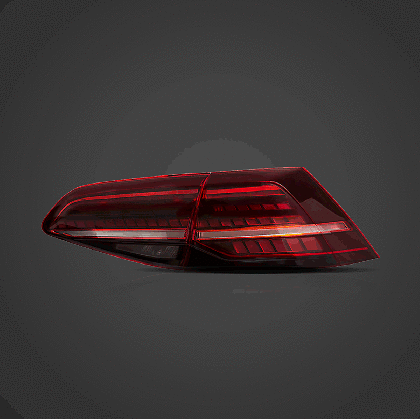 Stopuri cu LED pentru VW GOLF 7 (2014-2021) GTI / R look cu semnalizare dinamică - roșii